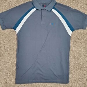 Happy Days Mens Gray Blue Short Sleeve Polo Golf Shirt XL  Good pre owned condit